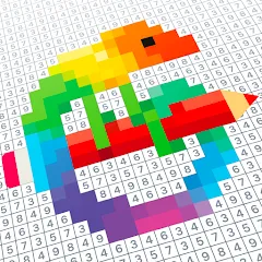 Скачать Pixel Art - Color by Number (Пиксельное искусство) [МОД: Много денег, Монет и Все открыто] | Взлом Pixel Art - Color by Number на Андроид