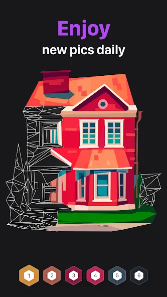 Polygon — Art Coloring Book (Полигон) [MOD: Все открыто] - Скриншот 3