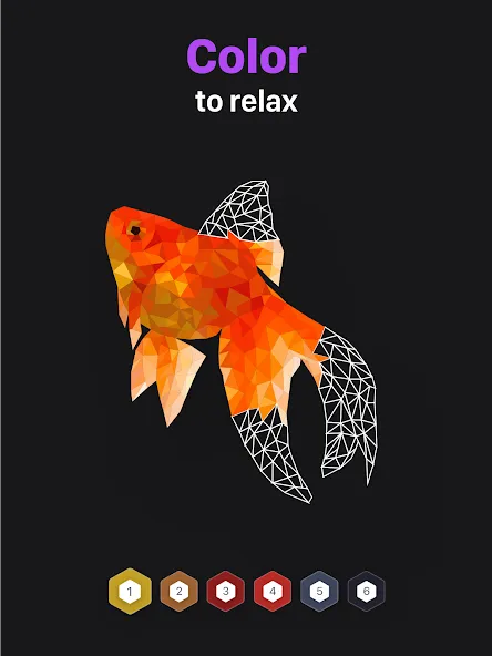 Polygon — Art Coloring Book (Полигон) [MOD: Все открыто] - Скриншот 5