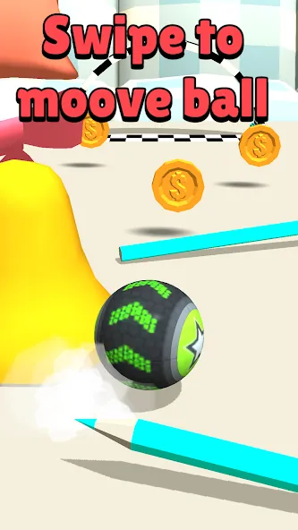 Toy Going Ball Roll [МОД: Много монет, Открытые уровни и Мега MOD] Screenshot 1