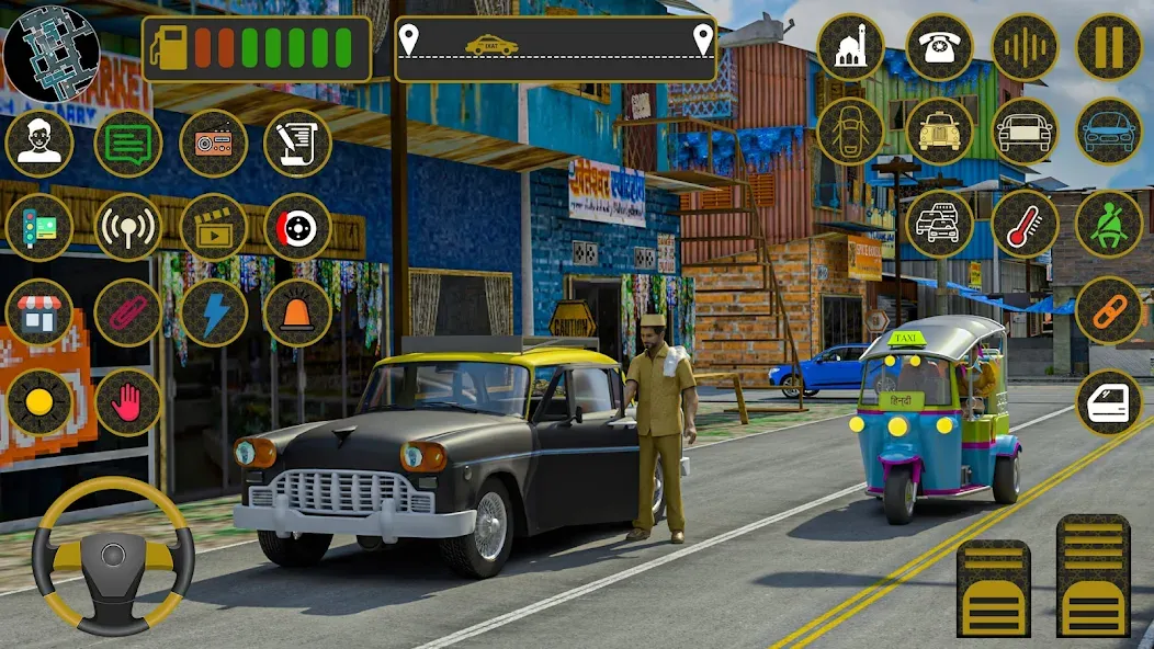 Indian Taxi Simulator car Game (Индийский такси симулятор автомобиля Игра) [МОД: Много монет, Открытые уровни и Мега MOD] Screenshot 1