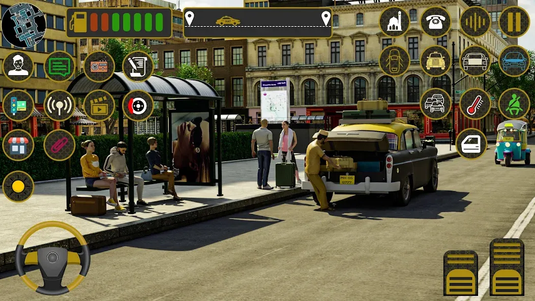 Indian Taxi Simulator car Game (Индийский такси симулятор автомобиля Игра) [МОД: Много монет, Открытые уровни и Мега MOD] Screenshot 3