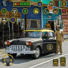 Скачать Indian Taxi Simulator car Game (Индийский такси симулятор автомобиля Игра) [МОД: Много монет, Открытые уровни и Мега MOD] | Взлом Indian Taxi Simulator car Game на Андроид