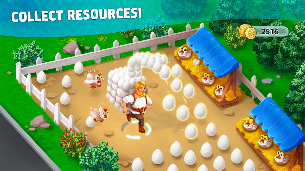 Harvest Land [МОД: Много денег, Монет и Все открыто] Screenshot 1