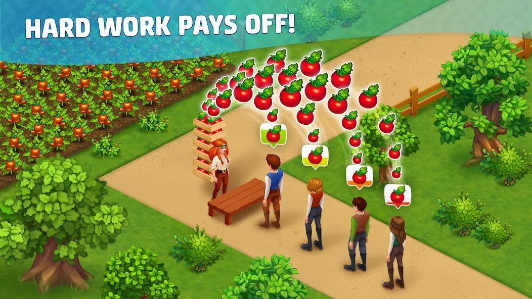 Harvest Land [МОД: Много денег, Монет и Все открыто] Screenshot 2