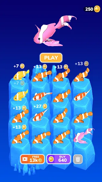 Evolution Merge - Eat and Grow (Эволюция Мердж) [МОД: Много монет, Открытые уровни и Мега MOD] Screenshot 3