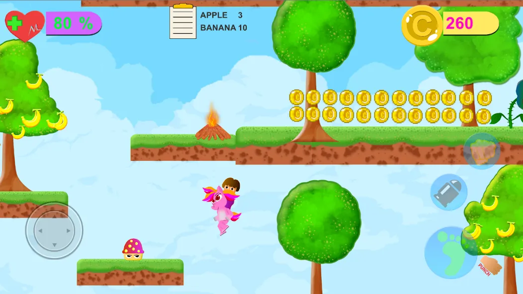 Dora Riding Pony Escape Jungle (Дора на Пони Едет из Джунглей) [МОД: Бесконечные деньги, Монеты и Мега MOD] Screenshot 2
