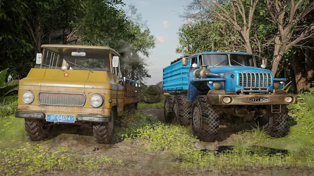 Offroad Mud Truck Driving Sim [МОД: Меню, Бесконечные монеты и Открытые уровни] Screenshot 3