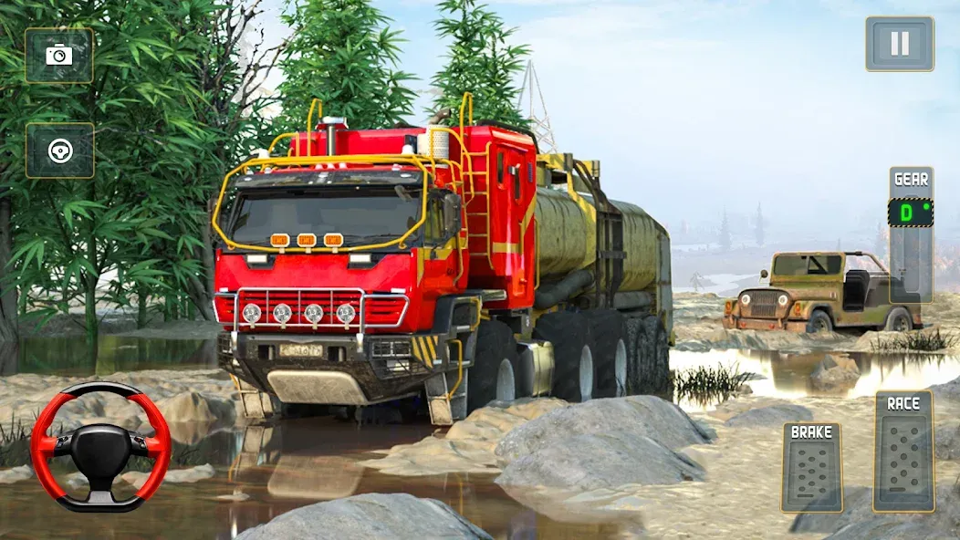 Offroad Mud Truck Driving Sim [МОД: Меню, Бесконечные монеты и Открытые уровни] Screenshot 4