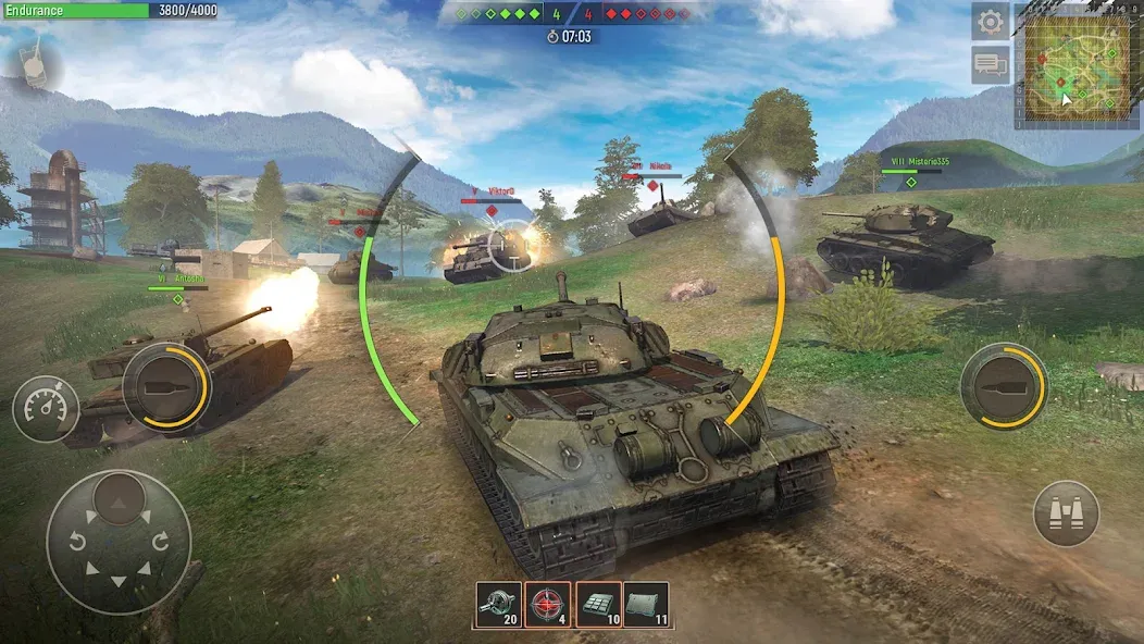 Battle Tanks: Tank Games WW2 (Бэтл Тэнкс) [МОД: Много денег, Монет и Все открыто] Screenshot 5