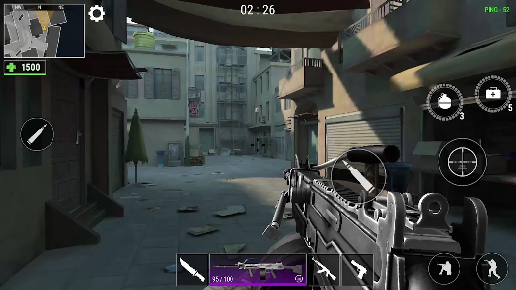 Modern Gun: Shooting War Games (Модерн Ган) [МОД: Бесконечные деньги, Монеты и Мега MOD] Screenshot 1