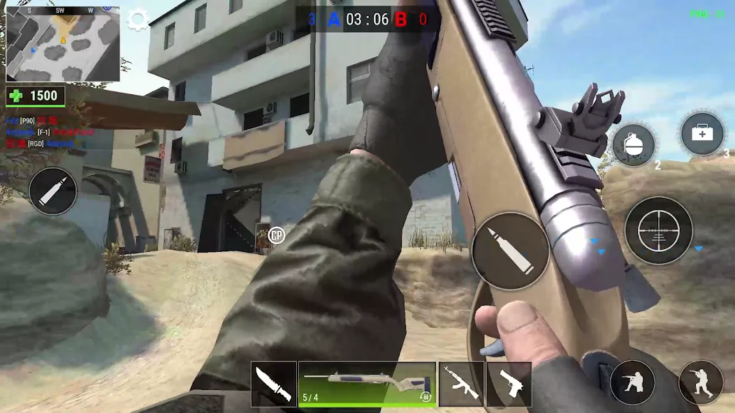Modern Gun: Shooting War Games (Модерн Ган) [МОД: Бесконечные деньги, Монеты и Мега MOD] Screenshot 4