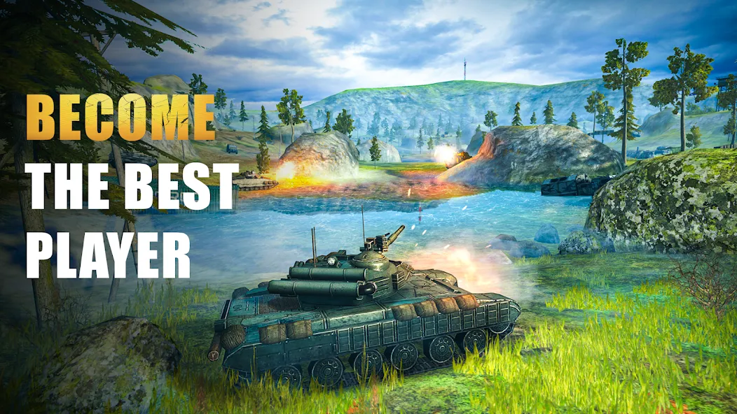 Tank Force: Tank games blitz [МОД: Все открыто, Дополнительные деньги и Меню MOD] Screenshot 2