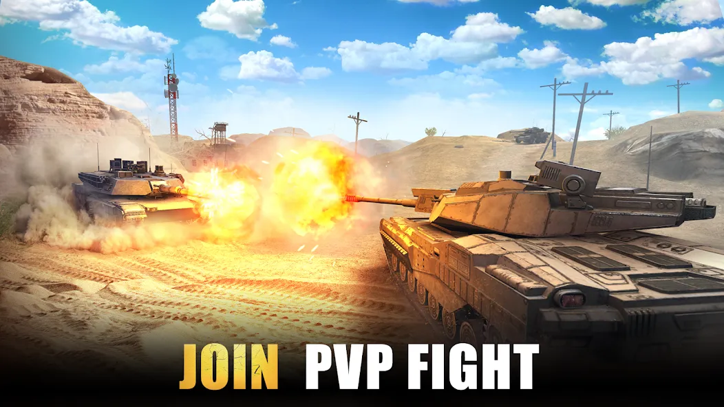 Tank Force: Tank games blitz [МОД: Все открыто, Дополнительные деньги и Меню MOD] Screenshot 3