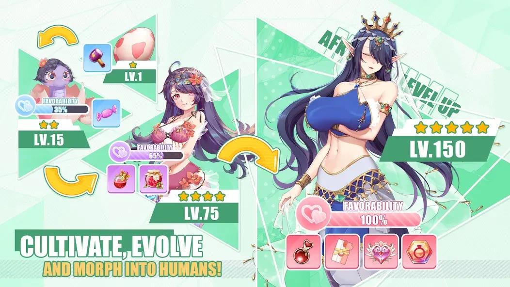 Lost in Paradise:Waifu Connect (Лост ин Парадайз) [МОД: Бесконечные деньги, Монеты и Мега MOD] Screenshot 4