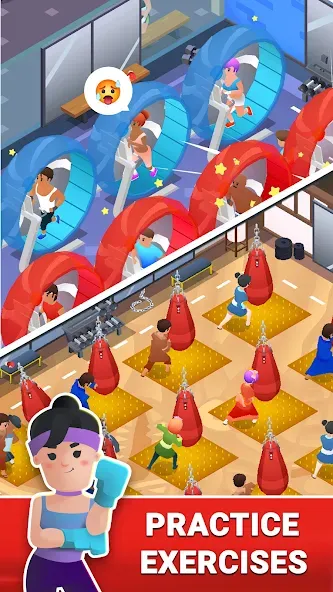 Boxing Gym Tycoon 3D: MMA Club (Боксерская Гимназия Тайкун 3D) [МОД: Много денег, Монет и Все открыто] Screenshot 4