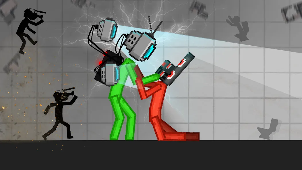Stickman Playground (тикман Плейграунд) [МОД: Много монет, Открытые уровни и Мега MOD] Screenshot 2