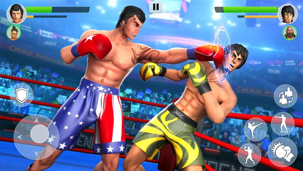 Boxing Heros: Fighting Games (Тэг Боксинг Игры) [МОД: Много монет, Открытые уровни и Мега MOD] Screenshot 4