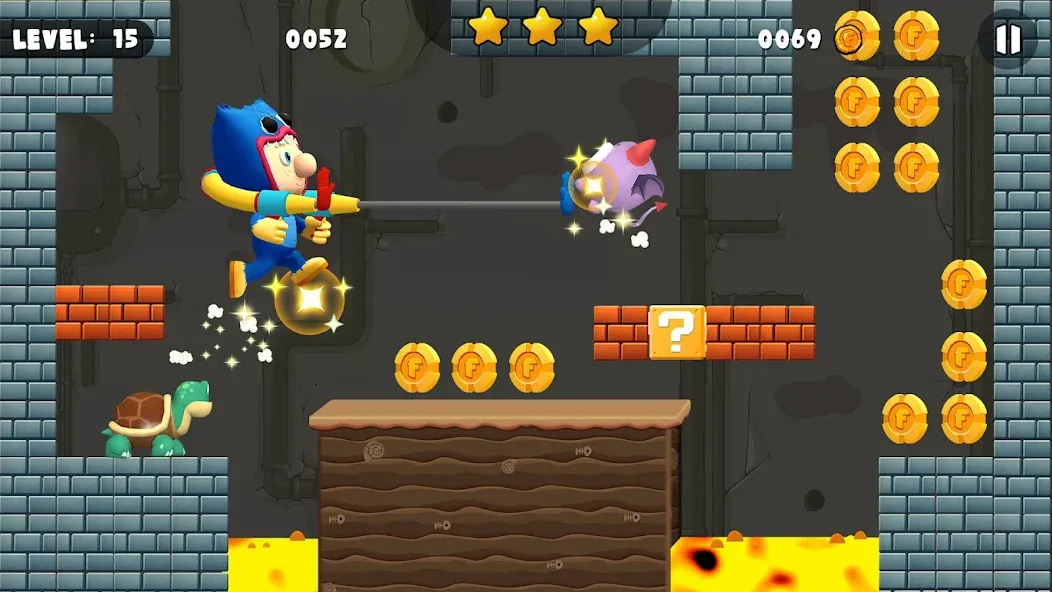Bob World Adventure 3D [МОД: Много монет, Открытые уровни и Мега MOD] Screenshot 1