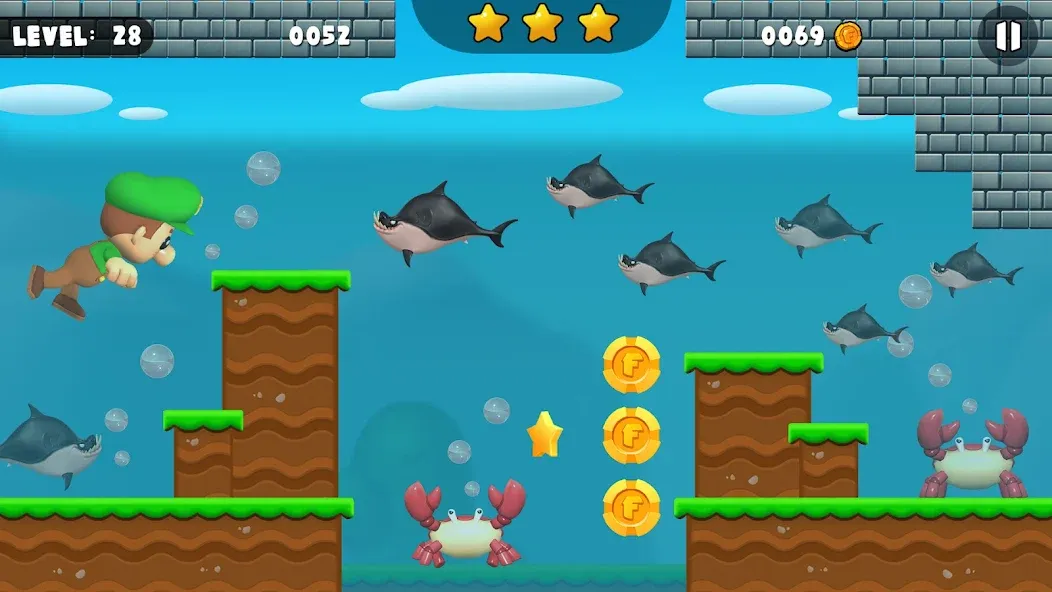 Bob World Adventure 3D [МОД: Много монет, Открытые уровни и Мега MOD] Screenshot 3