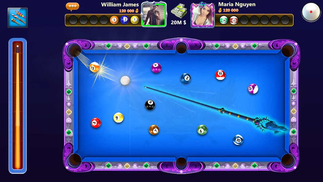 8 Ball Offline - Billiard Pool (Шар Оффлайн) [МОД: Меню, Бесконечные монеты и Открытые уровни] Screenshot 2