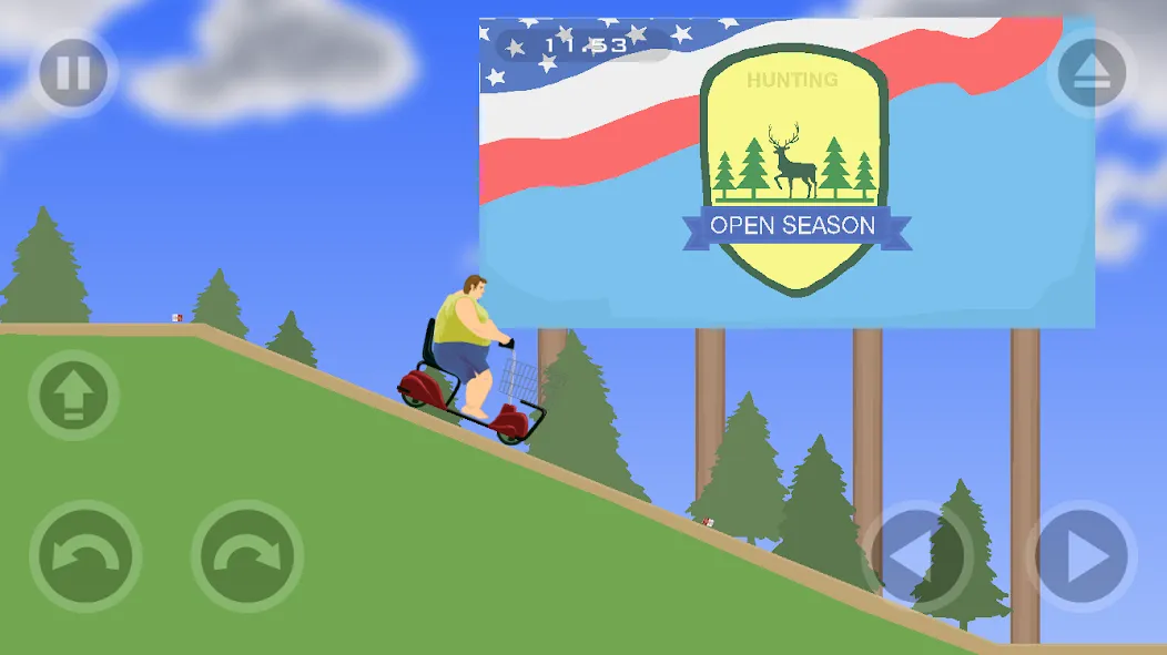 Happy Wheels (Хаппи Вилс) [МОД: Меню, Бесконечные монеты и Открытые уровни] Screenshot 5