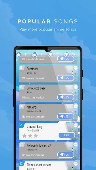 Piano Anime Tiles Music (Пиано Аниме Плитки Музыка) [МОД: Много денег, Монет и Все открыто] Screenshot 4