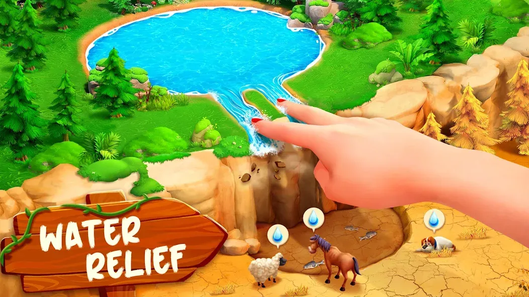 Family Farm Adventure (Семейное фермерское приключение) [МОД: Деньги, Монеты и Меню MOD] Screenshot 1