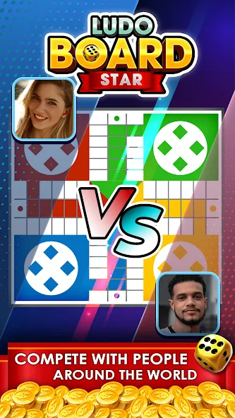 Ludo Online Multiplayer (Людо Онлайн Многопользовательская Игра) [МОД: Деньги, Монеты и Меню MOD] Screenshot 2