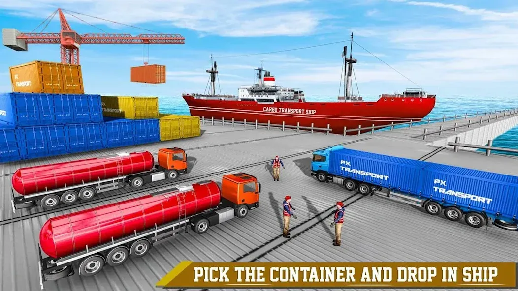 Cargo Transport Truck Driving (Грузовик перевозки грузов) [МОД: Много денег, Монет и Все открыто] Screenshot 4