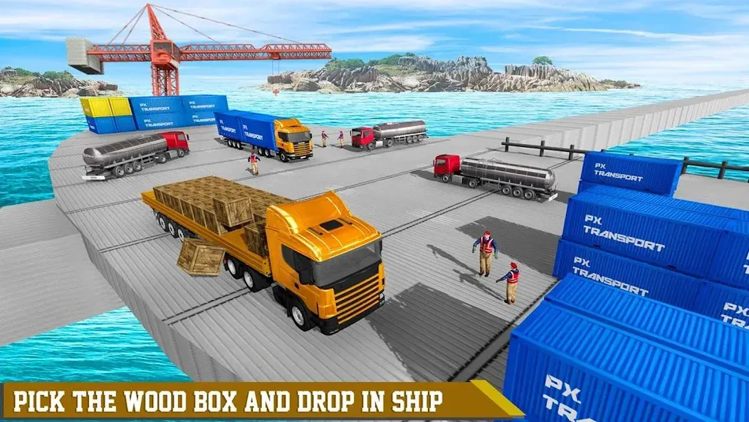 Cargo Transport Truck Driving (Грузовик перевозки грузов) [МОД: Много денег, Монет и Все открыто] Screenshot 5