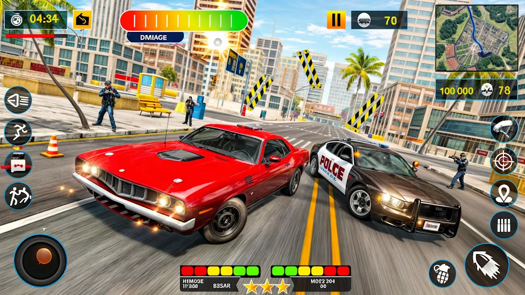 US Police Shooting Crime City [МОД: Все открыто, Дополнительные деньги и Меню MOD] Screenshot 4