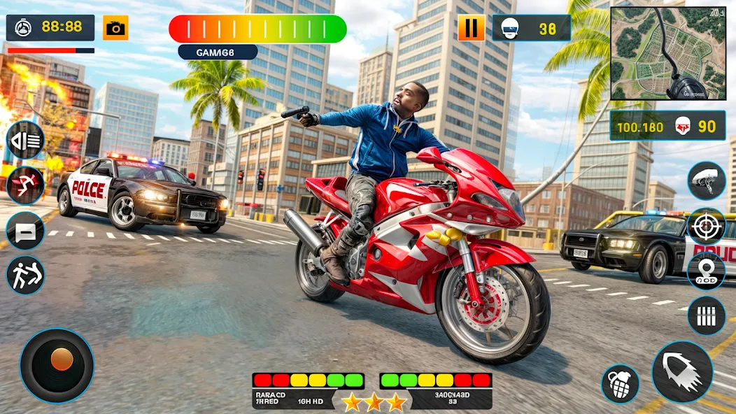 US Police Shooting Crime City [МОД: Все открыто, Дополнительные деньги и Меню MOD] Screenshot 5