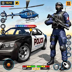 Скачать US Police Shooting Crime City [МОД: Все открыто, Дополнительные деньги и Меню MOD] | Взлом US Police Shooting Crime City на Андроид