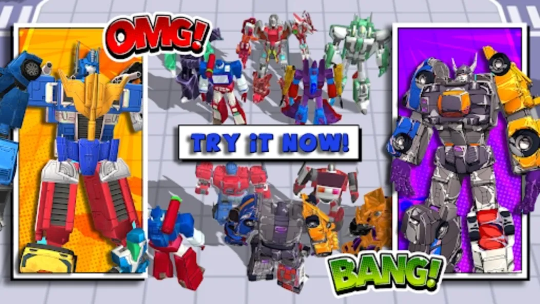 Superhero Robot Monster Battle [МОД: Много денег, Монет и Все открыто] Screenshot 1