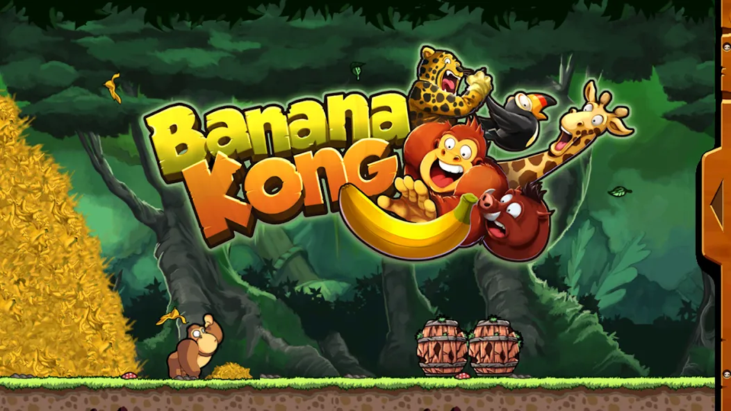 Banana Kong (Банана Конг) [МОД: Меню, Бесконечные монеты и Открытые уровни] Screenshot 1
