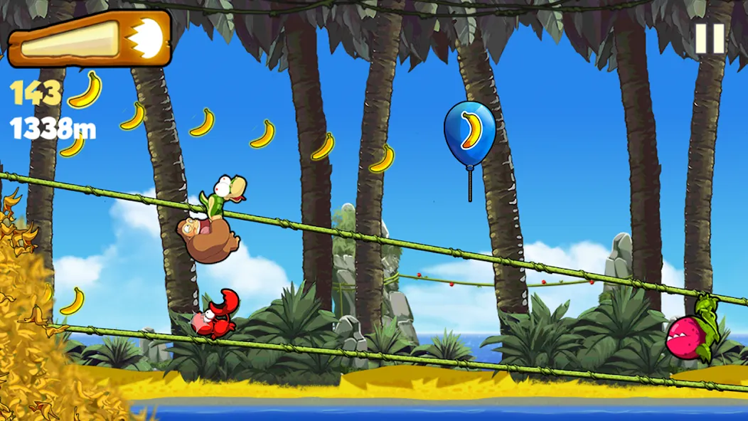 Banana Kong (Банана Конг) [МОД: Меню, Бесконечные монеты и Открытые уровни] Screenshot 3