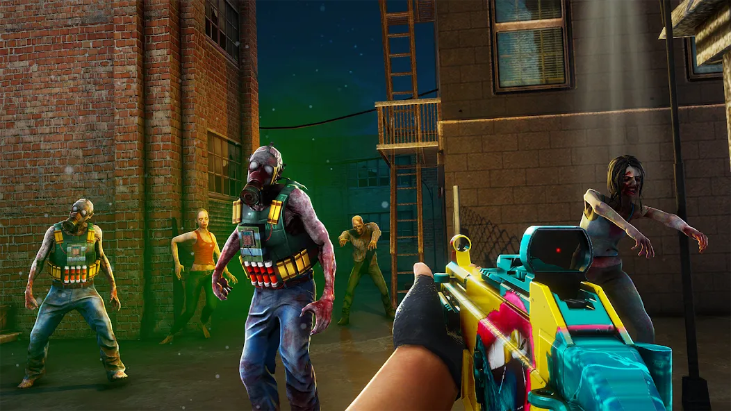 Zombination - FPS Zombie Games (Зомбинация) [МОД: Все открыто, Дополнительные деньги и Меню MOD] Screenshot 2