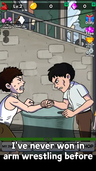 Arm Wrestling Clicker (Армреслинг Кликер) [МОД: Бесконечные деньги, Монеты и Мега MOD] Screenshot 3