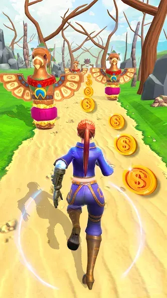 Jungle Run Temple Escape Games [МОД: Много монет, Открытые уровни и Мега MOD] Screenshot 1