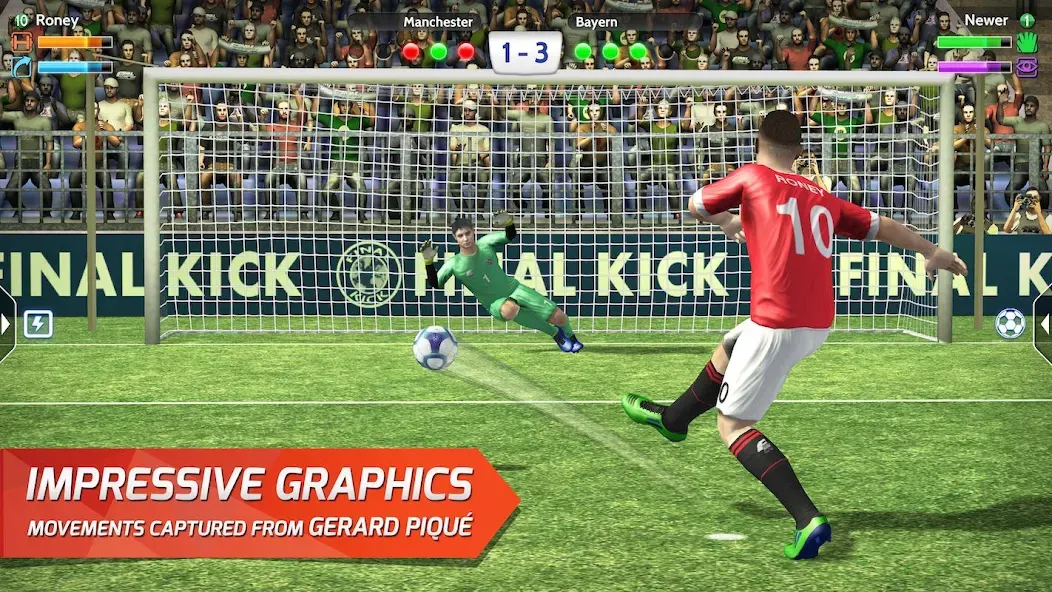 Final Kick: Online Soccer (Финаль кик) [МОД: Много денег, Монет и Все открыто] Screenshot 1