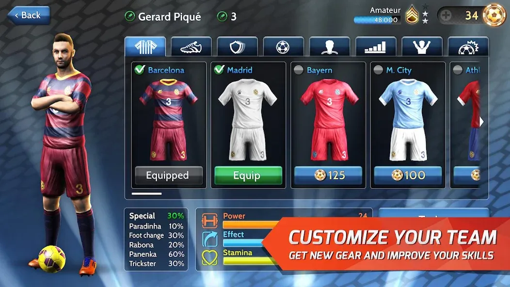 Final Kick: Online Soccer (Финаль кик) [МОД: Много денег, Монет и Все открыто] Screenshot 5