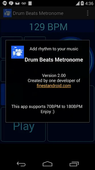 Drum Beats Metronome [МОД: Меню, Бесконечные монеты и Открытые уровни] Screenshot 4