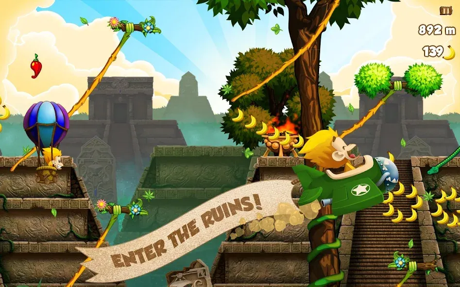Benji Bananas (Бенджи Бананас) [МОД: Много монет, Открытые уровни и Мега MOD] Screenshot 3