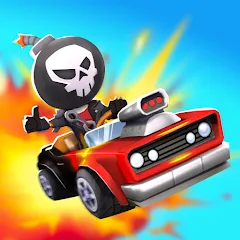 Скачать Boom Karts Multiplayer Racing (Бум Картс Мультиплеер Рейсинг) [МОД: Меню, Бесконечные монеты и Открытые уровни] | Взлом Boom Karts Multiplayer Racing на Андроид
