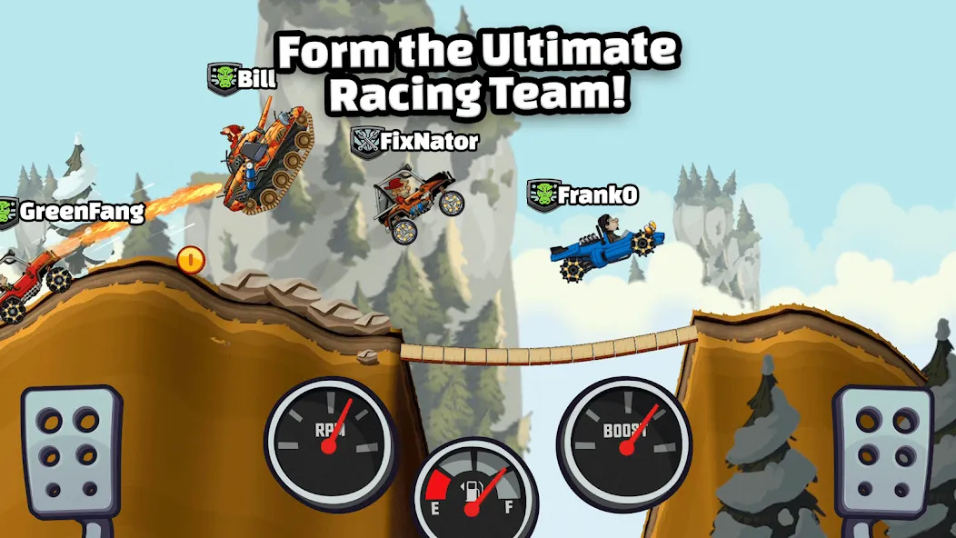 Hill Climb Racing 2 (Хилл Клаим Рейсинг 2) [МОД: Много денег, Монет и Все открыто] Screenshot 5