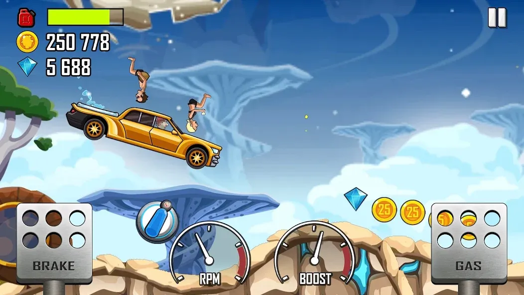 Hill Climb Racing (Хилл Клайм Рейсинг) [МОД: Много монет, Открытые уровни и Мега MOD] Screenshot 3