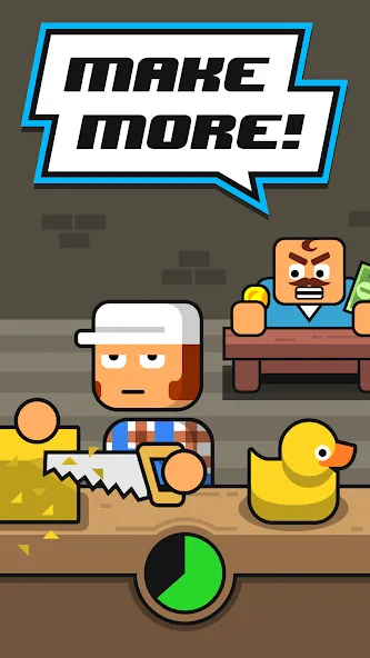 Make More! - Idle Manager [МОД: Все открыто, Дополнительные деньги и Меню MOD] Screenshot 1