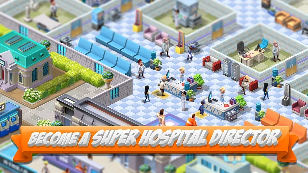 Sim Hospital2-Simulation (Сим Хоспитал2) [МОД: Меню, Бесконечные монеты и Открытые уровни] Screenshot 3