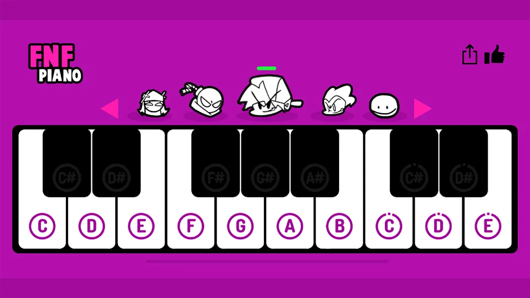 FNF Piano (ФНФ Пиано) [МОД: Бесконечные деньги, Монеты и Мега MOD] Screenshot 2